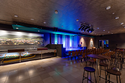 Gesamte Raumansicht schräge Perspektive der JammBar.